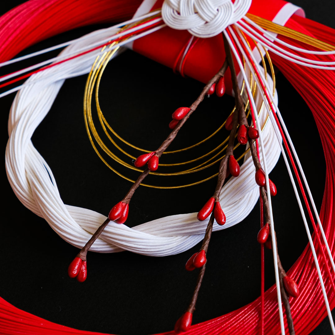 水引飾り 花結び （大）お正月飾り　しめ縄