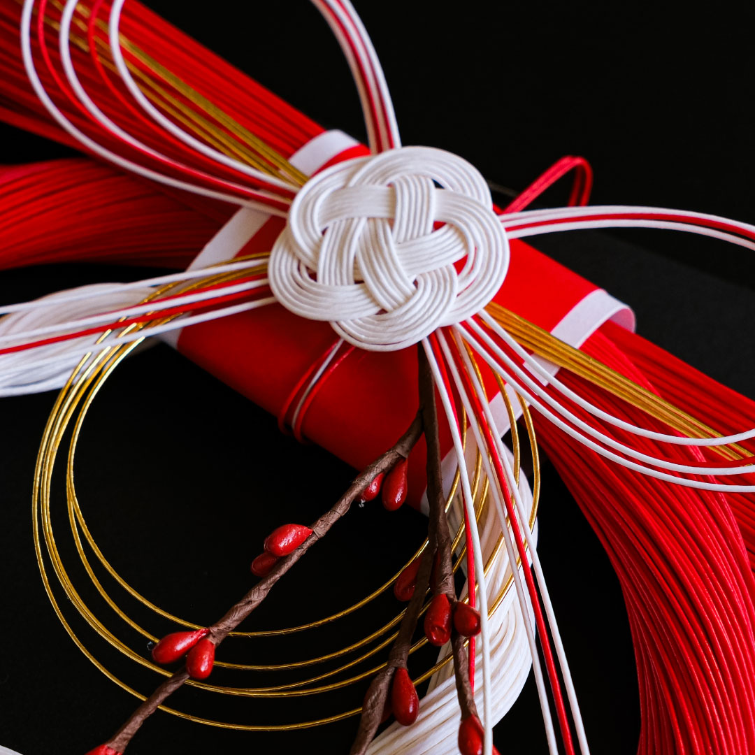 水引飾り 花結び （大）お正月飾り　しめ縄