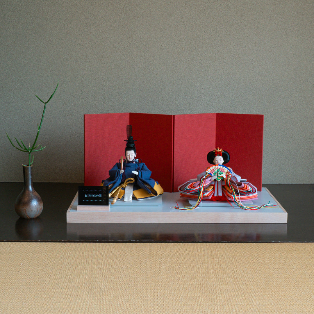 KIMONO Hina Doll 3. Mode Cherry (Mode Cherry) Prince et Princesse Décoration Poupée en toile 