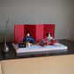KIMONO Hina Doll 3. Mode Cherry (Mode Cherry) Prince et Princesse Décoration Poupée en toile 