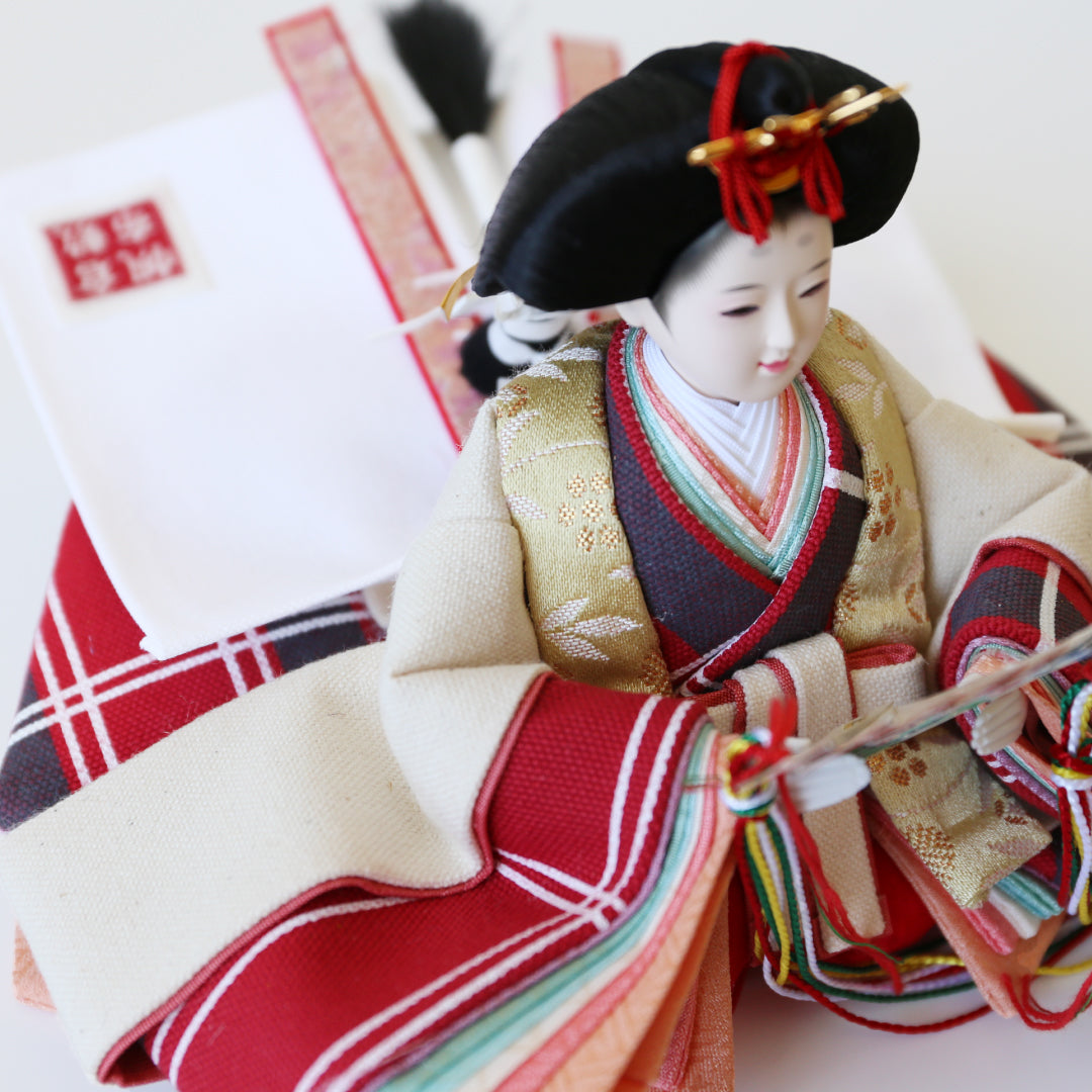 KIMONO雛 Plaid Style（プレイド・スタイル） 親王飾り 帆布雛 – 晴れ