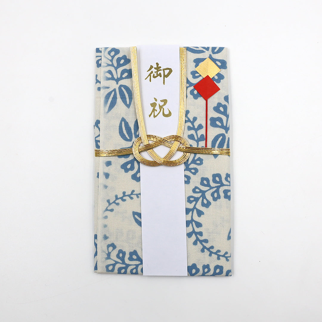 やさしい布のご祝儀袋　藤丸紋