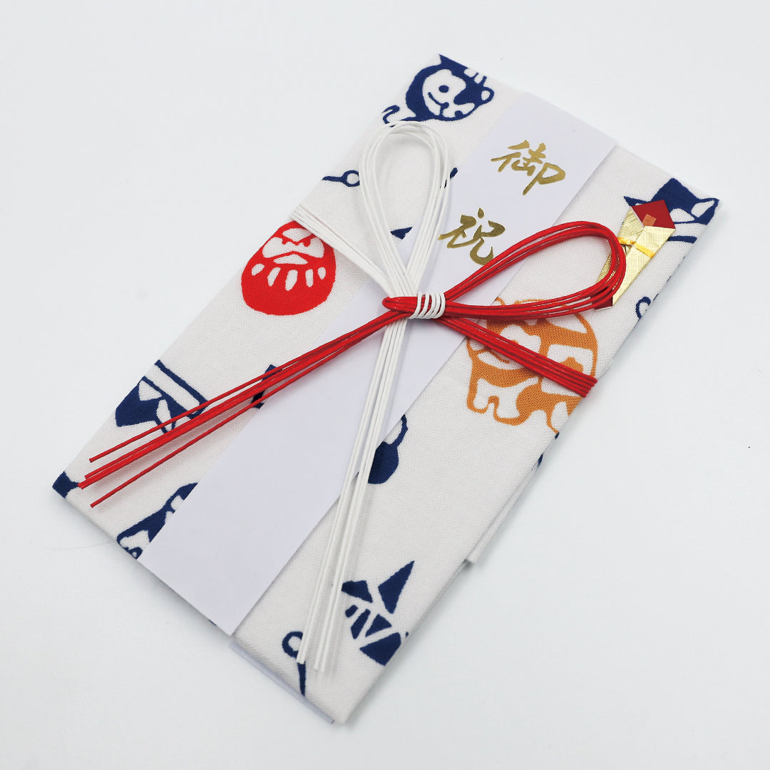 やさしい布のご祝儀袋　犬張子