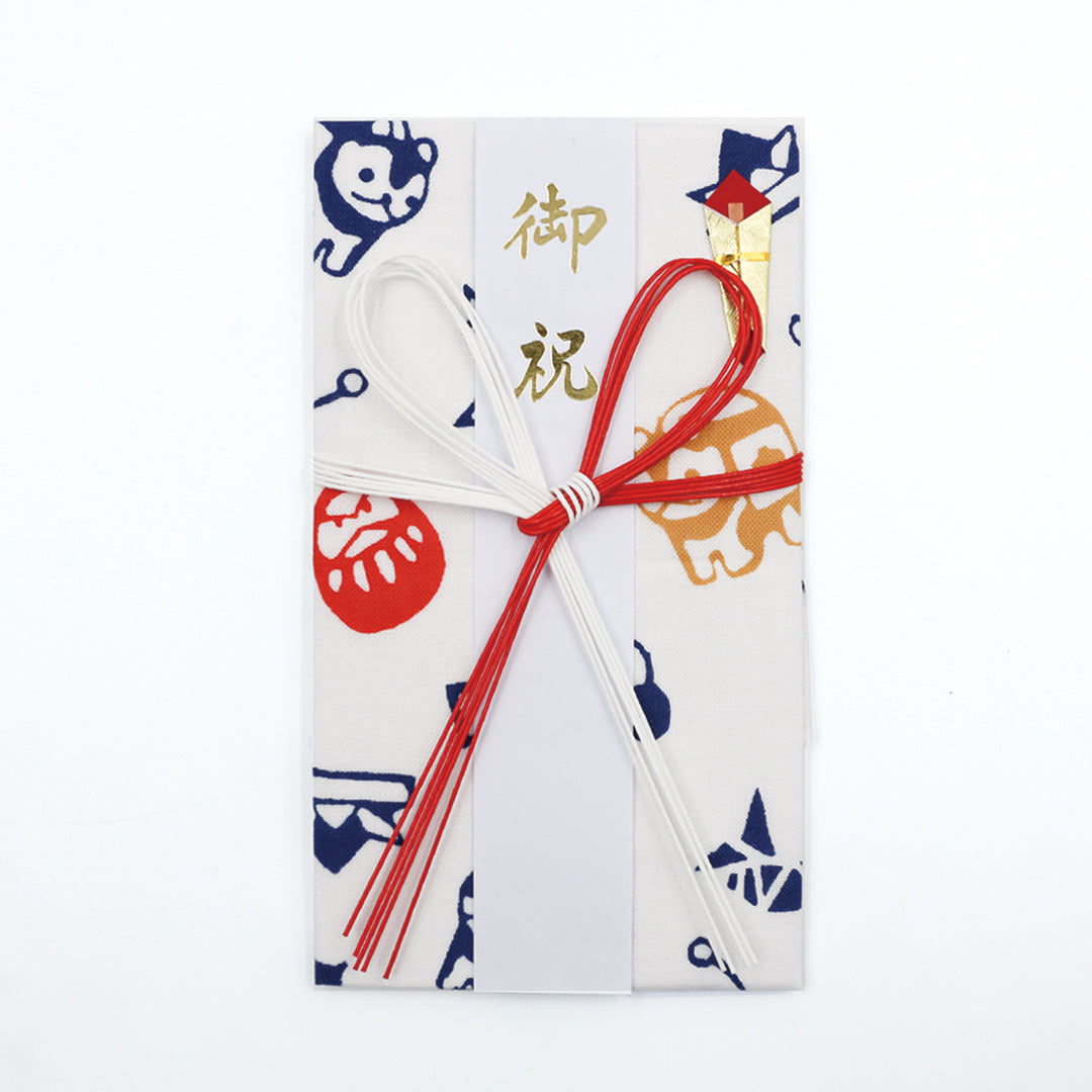 やさしい布のご祝儀袋　犬張子