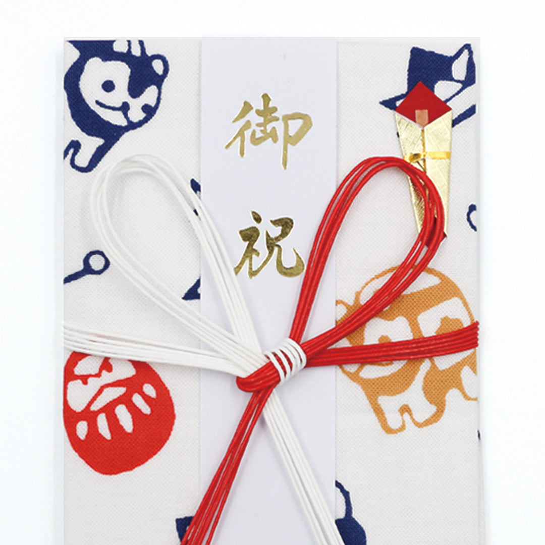 やさしい布のご祝儀袋　犬張子