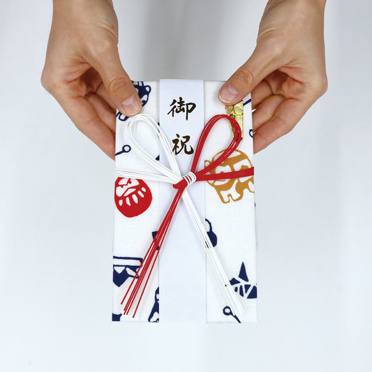 やさしい布のご祝儀袋　犬張子