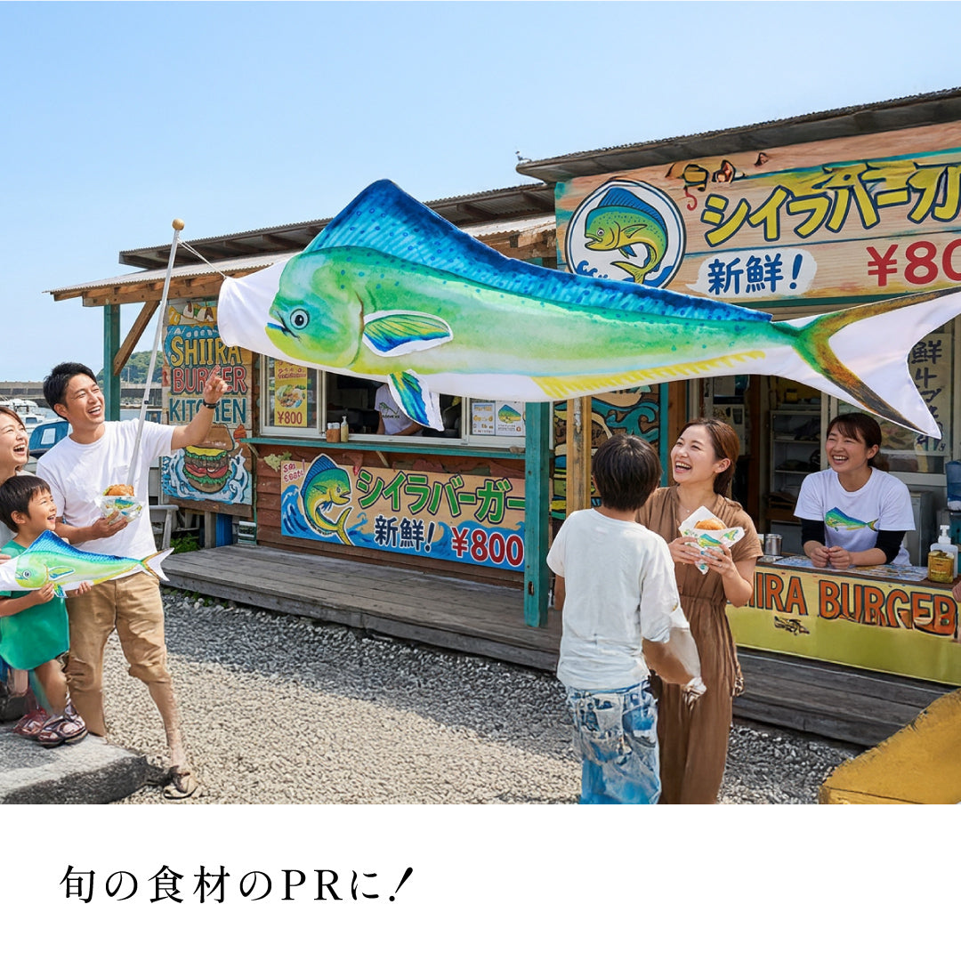 2ｍ　シイラのぼり　のぼり水族館
