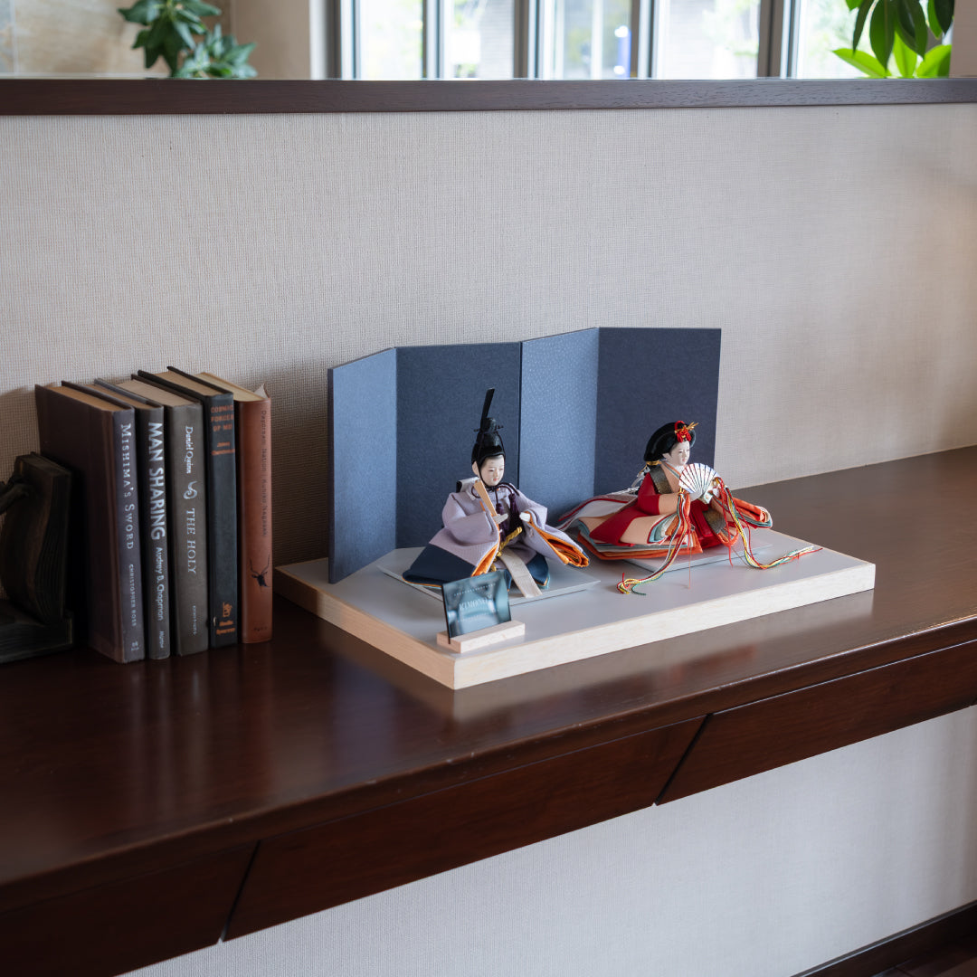KIMONO Hina 4. Poupées décoratives en toile Prince et Princesse Smokey Grace 