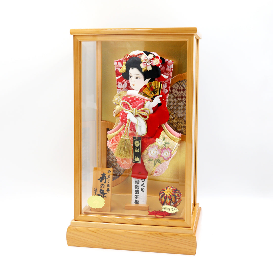 No. 10 Kotobuki no Mai, all cypress wood, battledore decoration, Heiando Suisaku 