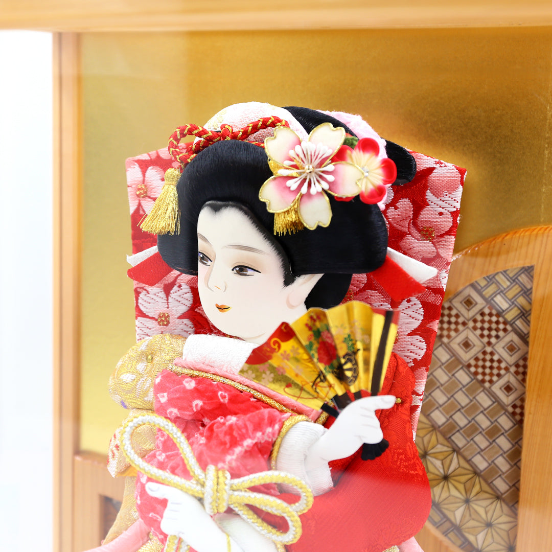 No. 10 Crane dance, all made from Japanese cypress, battledore decoration, Suisaku, Heiando 