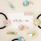 Set of 3 tsumami hair accessories &lt;yellow&gt; 