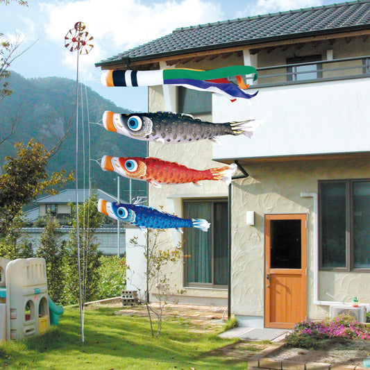 古典鯉幟【夢はるか】6点ガーデンセット